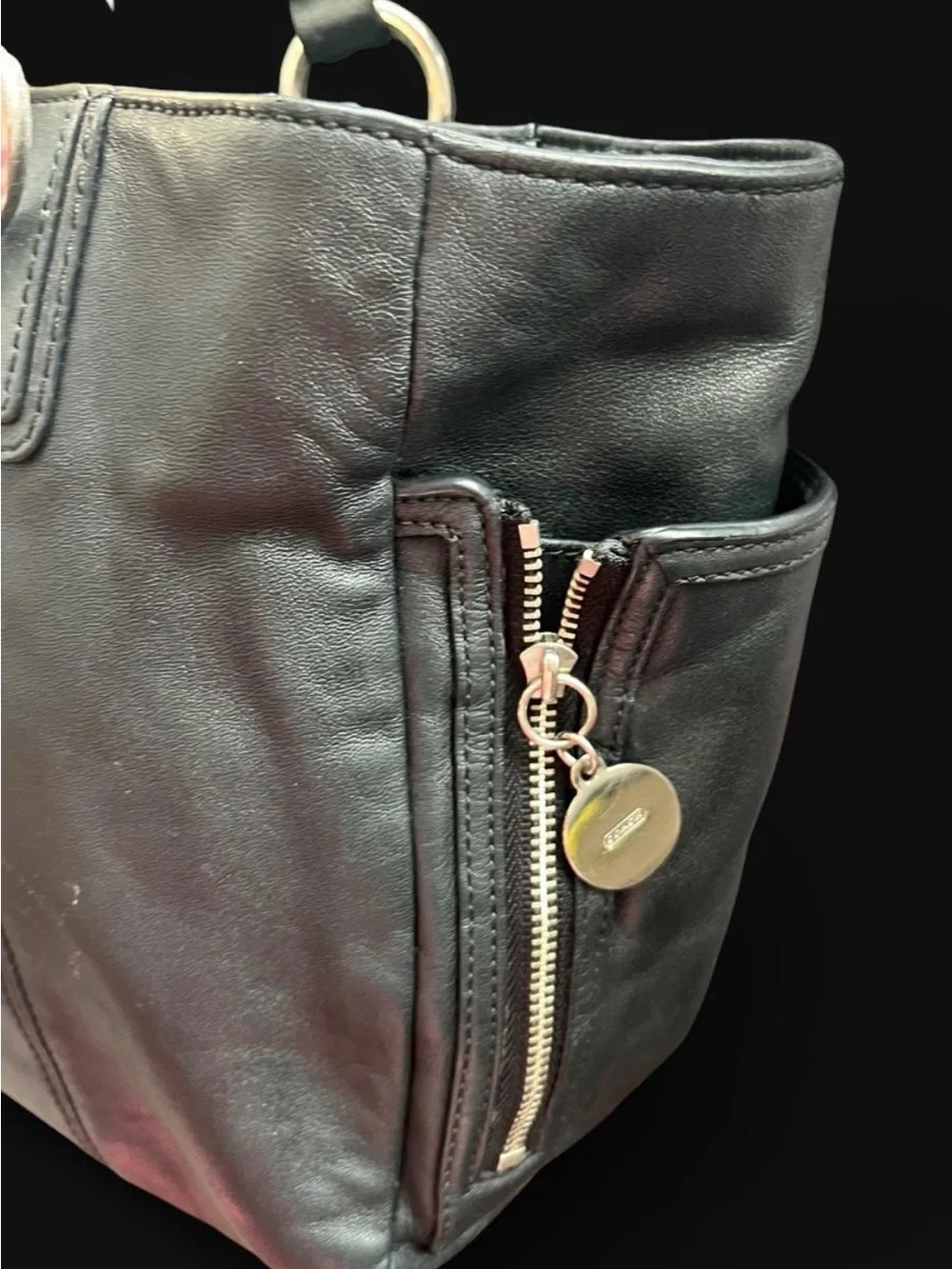 Coach Black Leather Shoulder